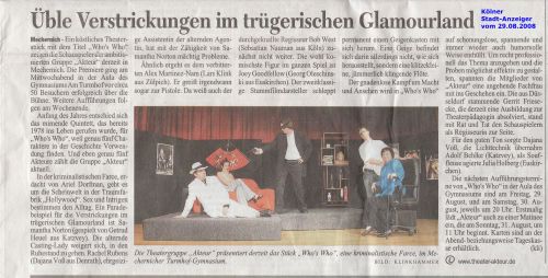 Artikel im K&ouml;lner Stadt-Anzeiger